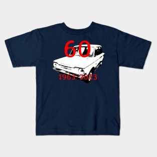 Hillman Imp classic car front quarter monoblock 60th anniversary special edition Kids T-Shirt